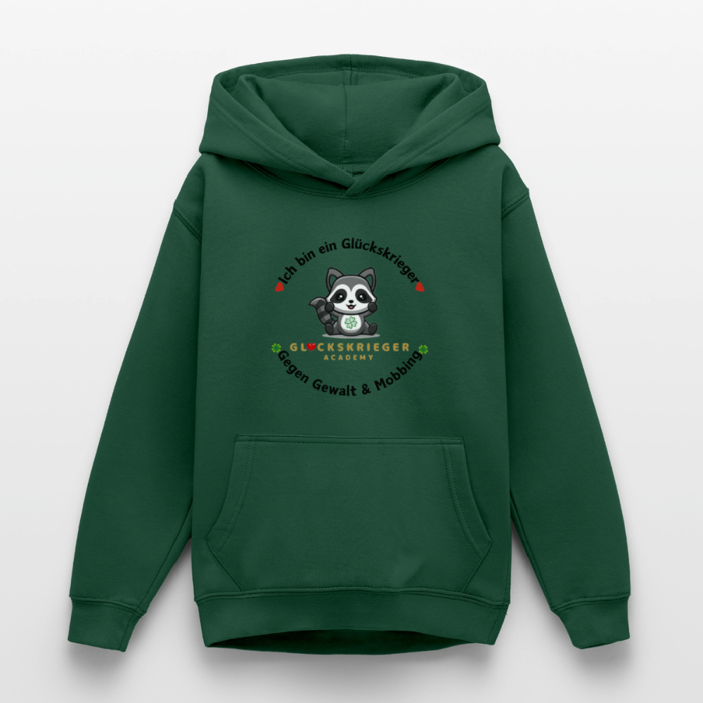 Teen Glückskrieger Hoodie – Wärme & Stärke für jeden Tag - bottle green