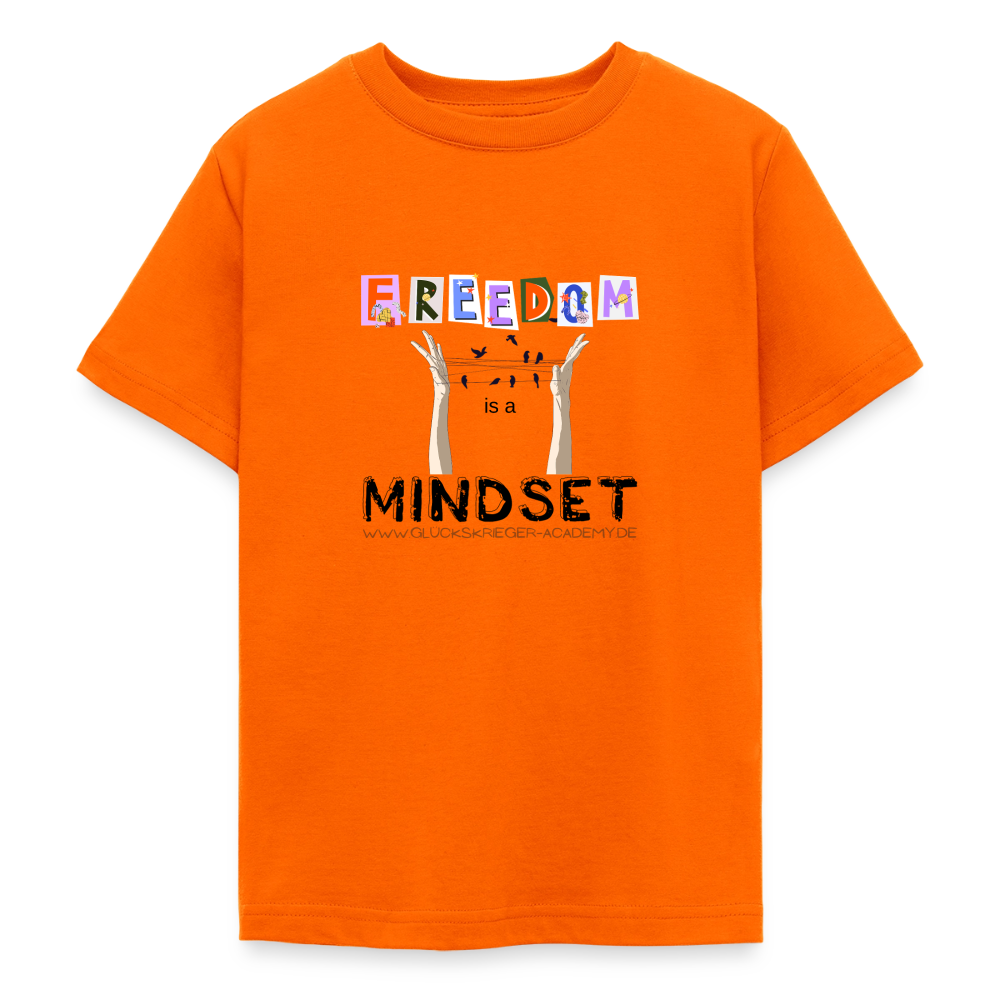 T-Shirt für Teens- Freedom - orange