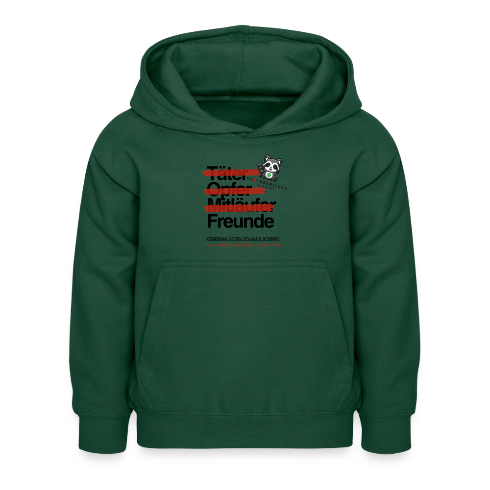 Glückskrieger Hoodie – Freunde - bottle green