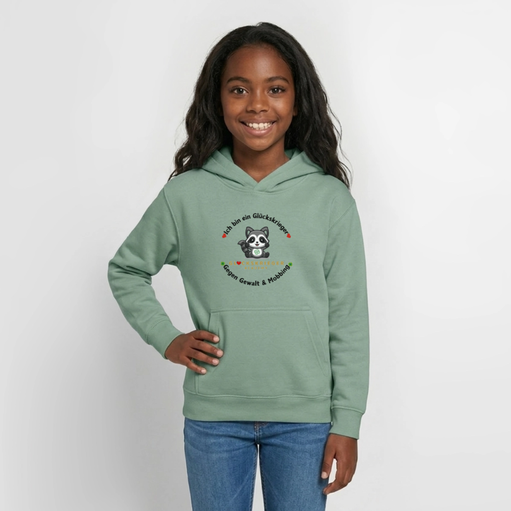 Teen Glückskrieger Hoodie – Wärme & Stärke für jeden Tag - steel green