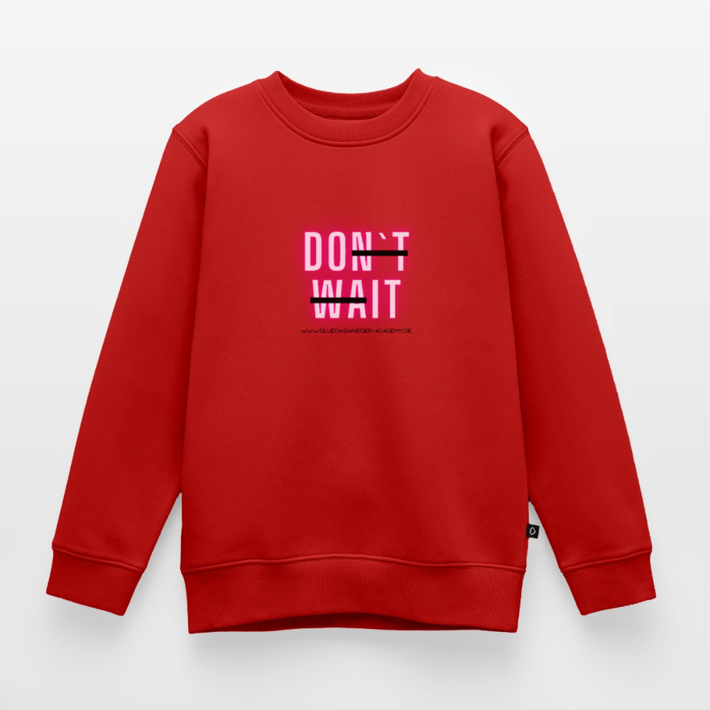 Glückskrieger Kinder Pullover – Do it - red