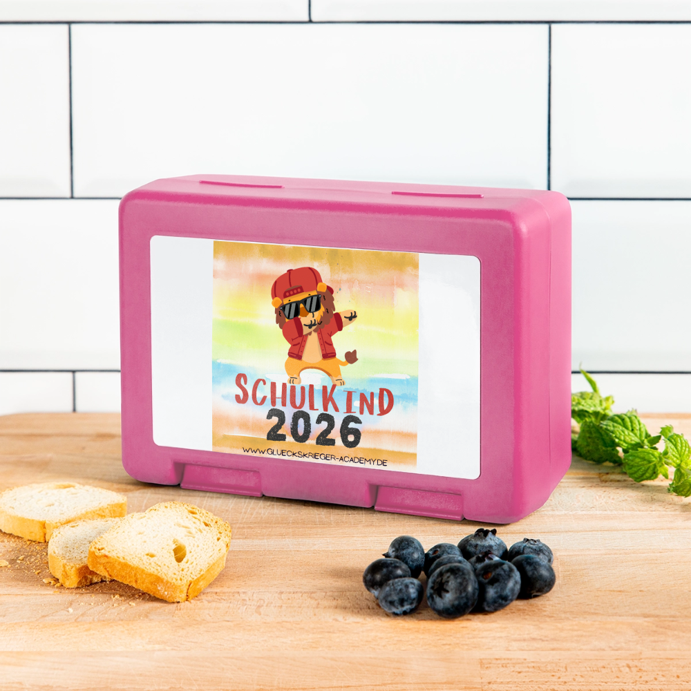 Kinder Lunchbox – Schulkind 2026 - pink