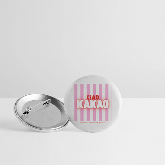 Glückskrieger Button – Ciao - white