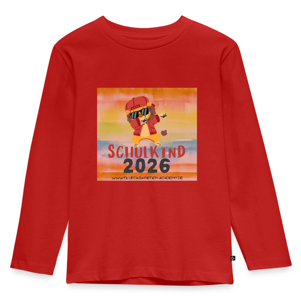 Langarmshirt für kleine Glückskrieger - red