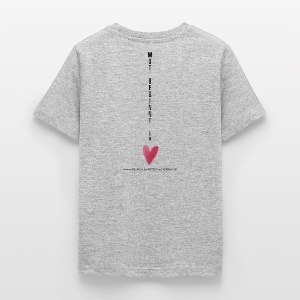 T-Shirt für Teens- Mut - heather grey