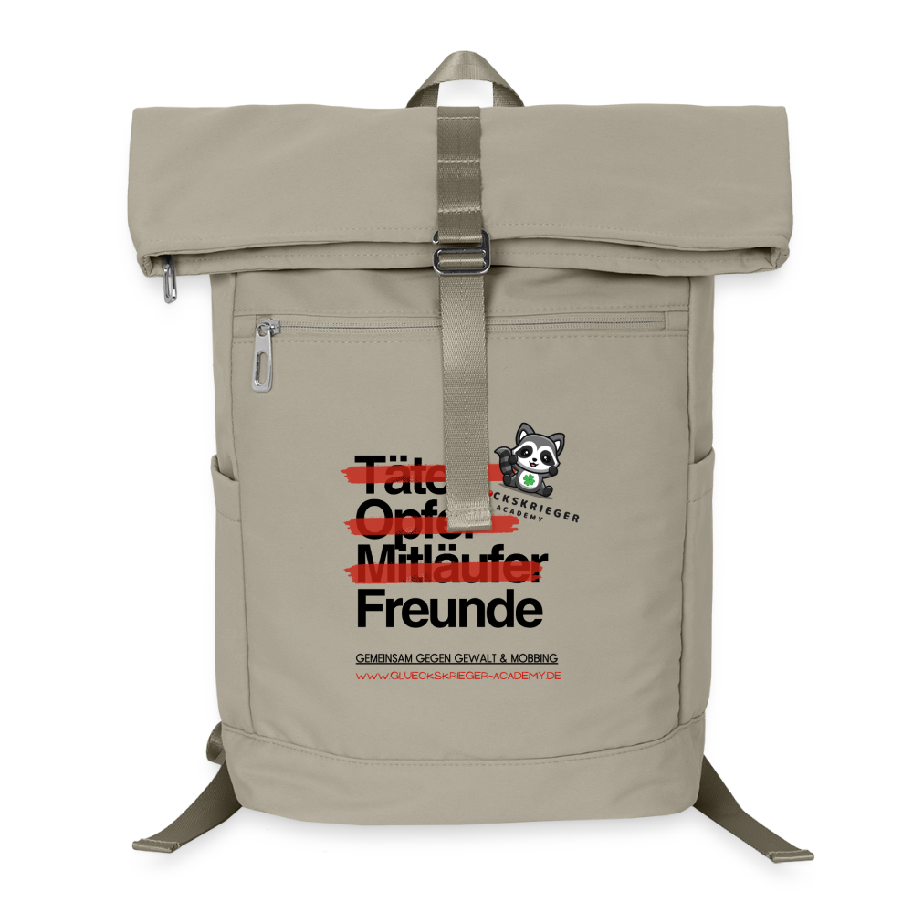 Glückskrieger Premium Rucksack - sand beige