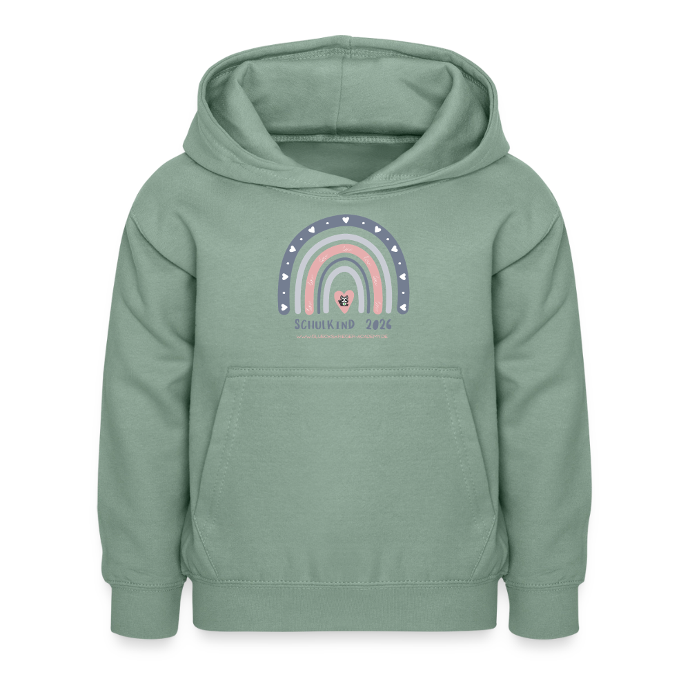 Glückskrieger Hoodie – Schulkind 2026 - steel green