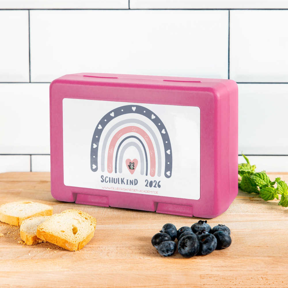Kinder Lunchbox – Schulkind 2026 - pink