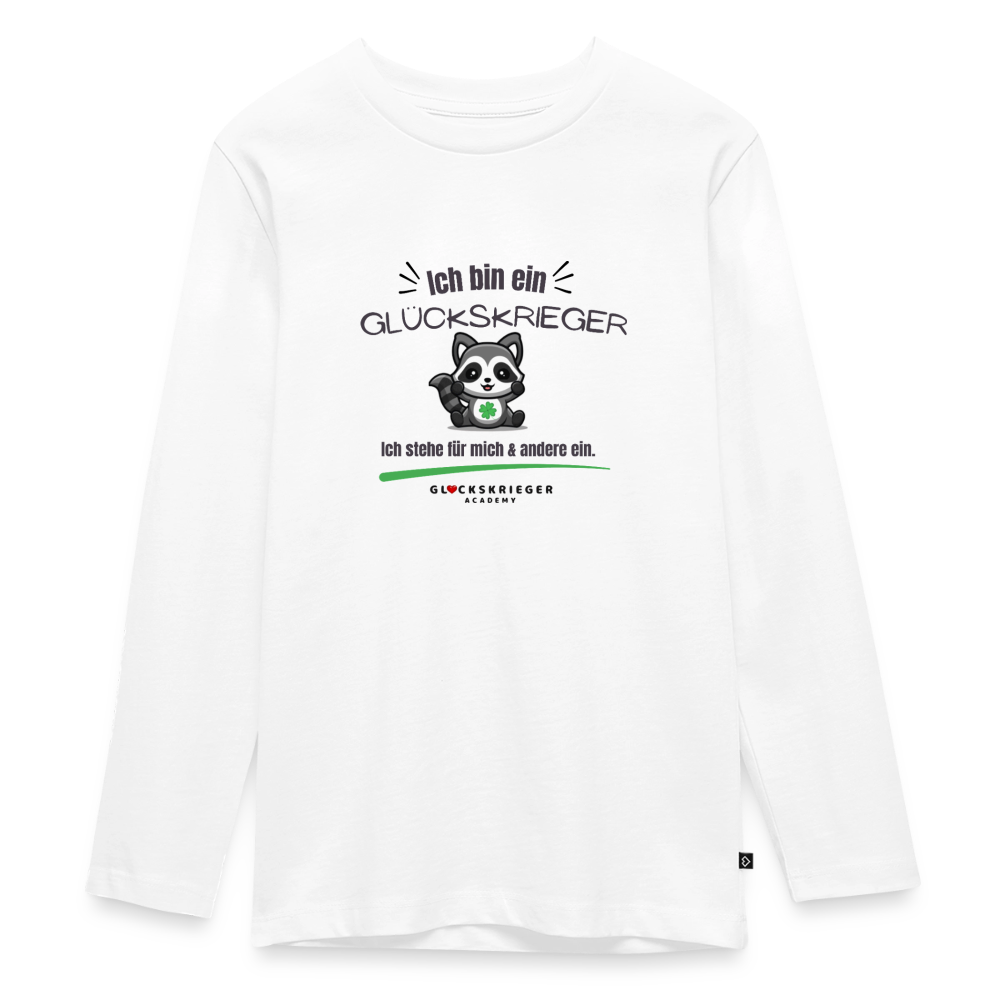 Langarmshirt für  coole Teens - white