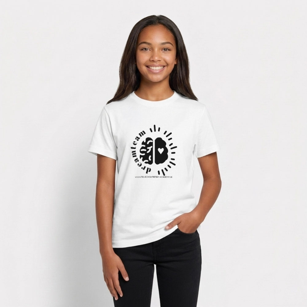 T-Shirt für Teens- dreamteam - white