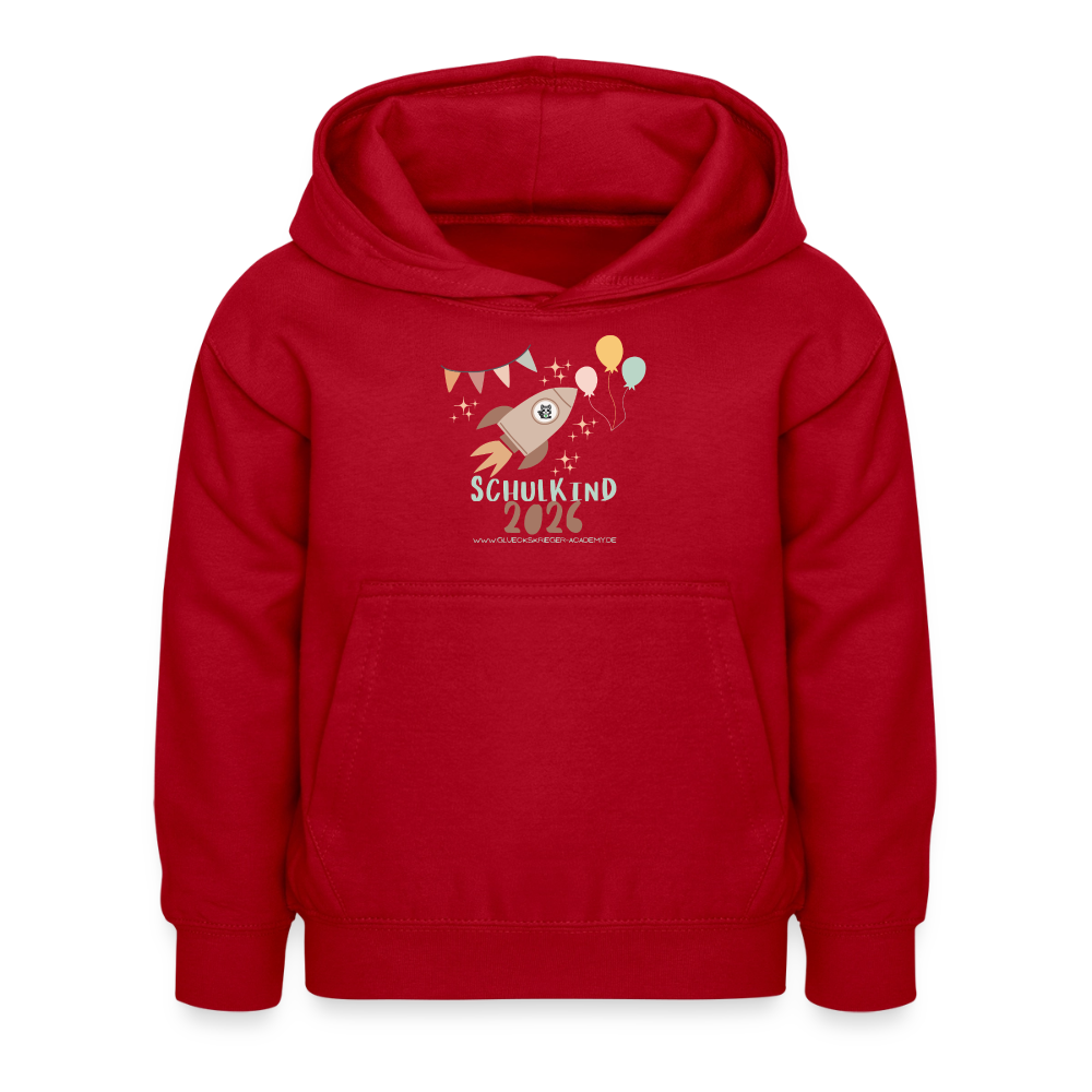 Glückskrieger Hoodie – Schulkind 2026 - red