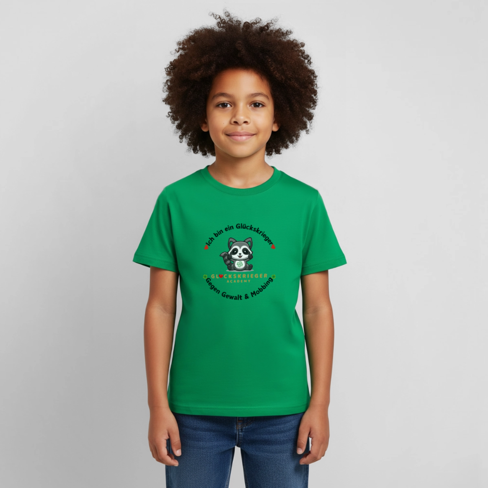 Glückskrieger Kinder T-Shirt – Mut & Selbstvertrauen - kelly green