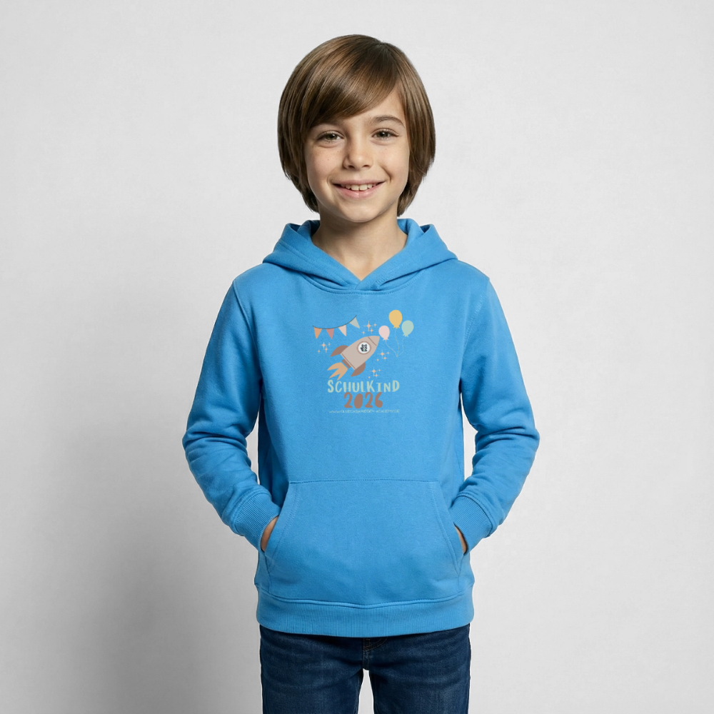 Glückskrieger Hoodie – Schulkind 2026 - sea blue