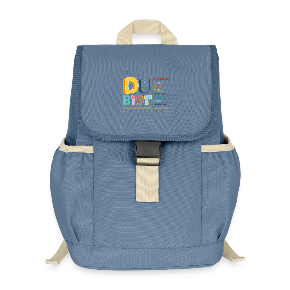 Kinder Rucksack – Mut & Selbstvertrauen für jeden Tag - steel blue