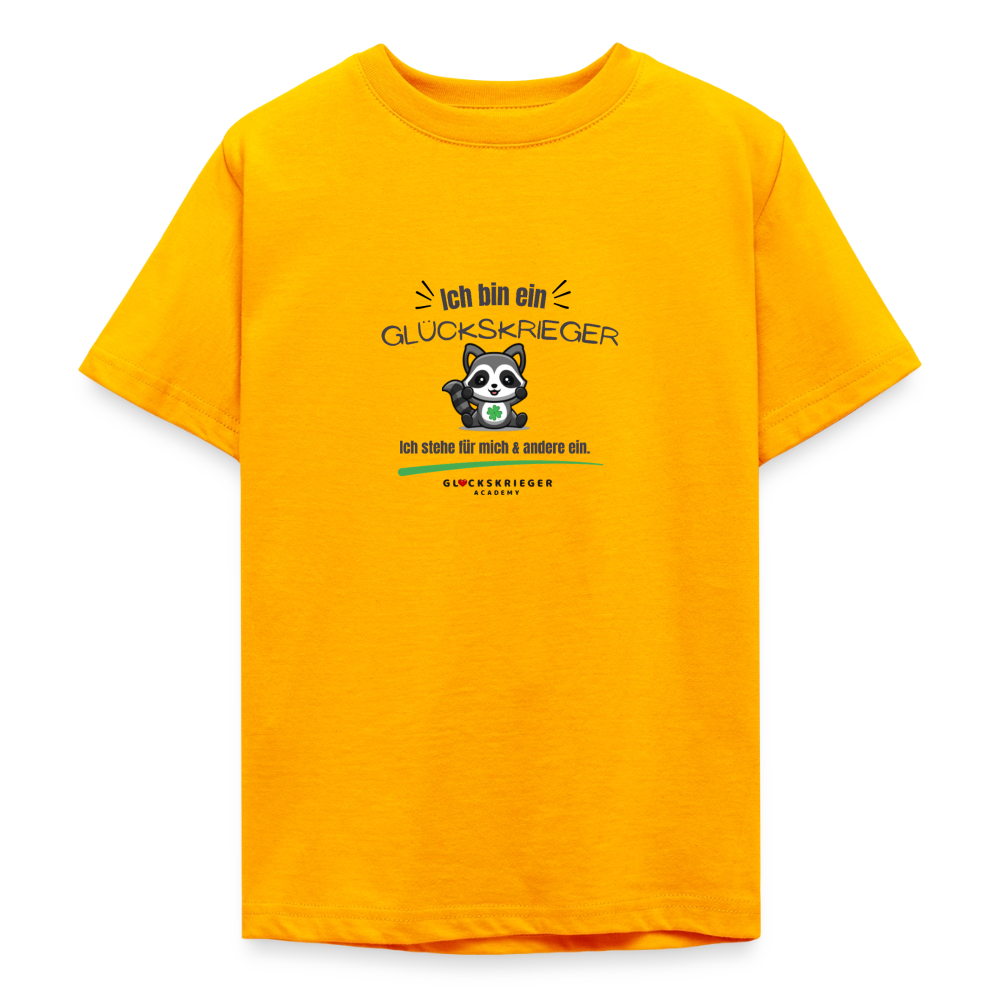 Glückskrieger T-Shirt für Teens – Stark für mich & andere - gold