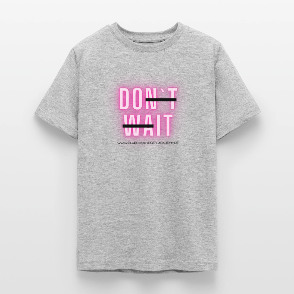 T-Shirt für Teens- Herz - heather grey