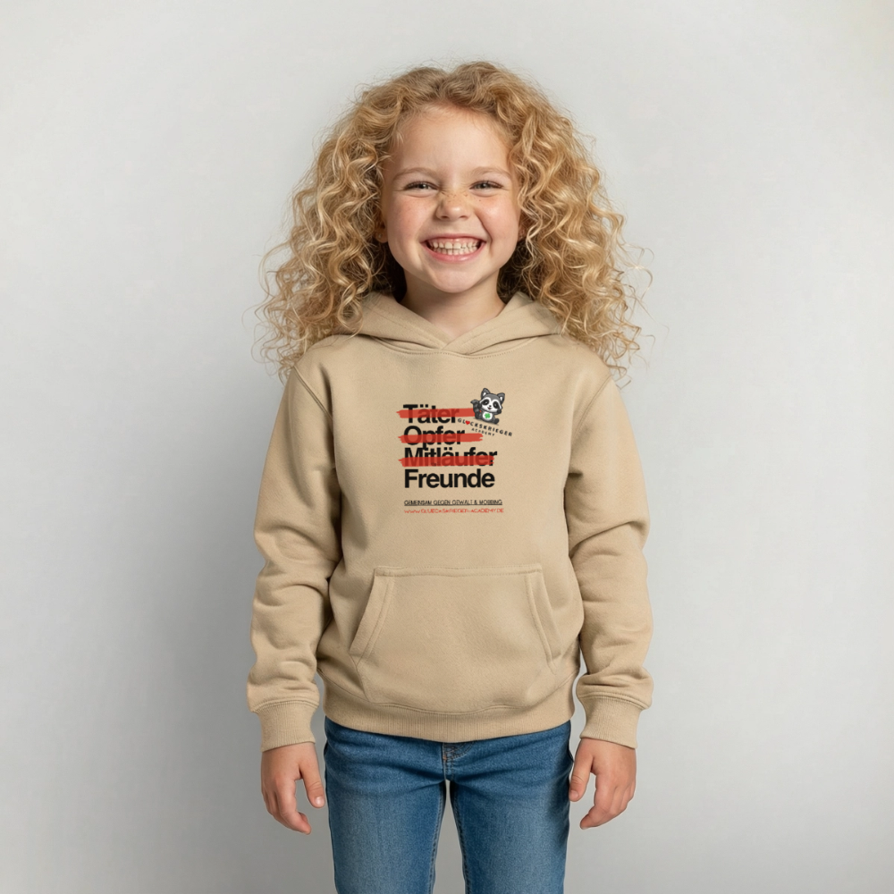 Glückskrieger Hoodie – Freunde - sand