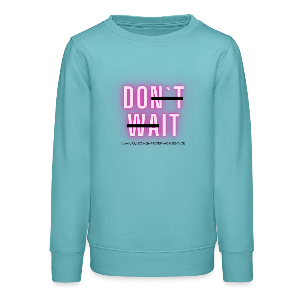 Glückskrieger Teens Pullover – Do it - pastel turquoise