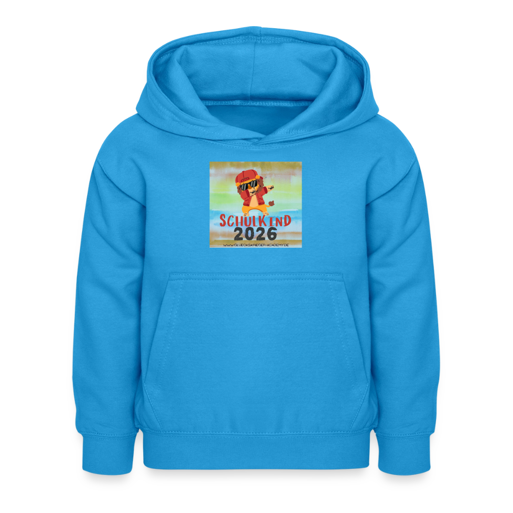 Glückskrieger Hoodie – Schulkind 2026 - sea blue