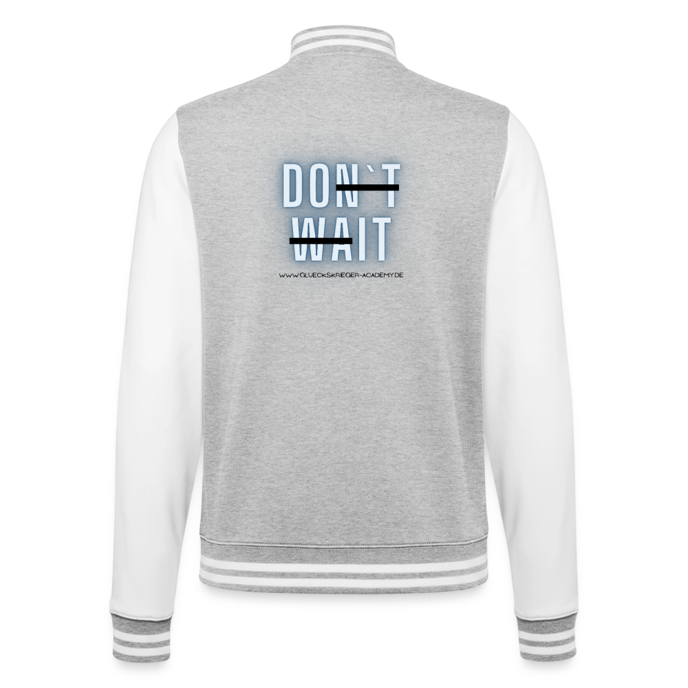 College Jacke –Do it - heather grey/white
