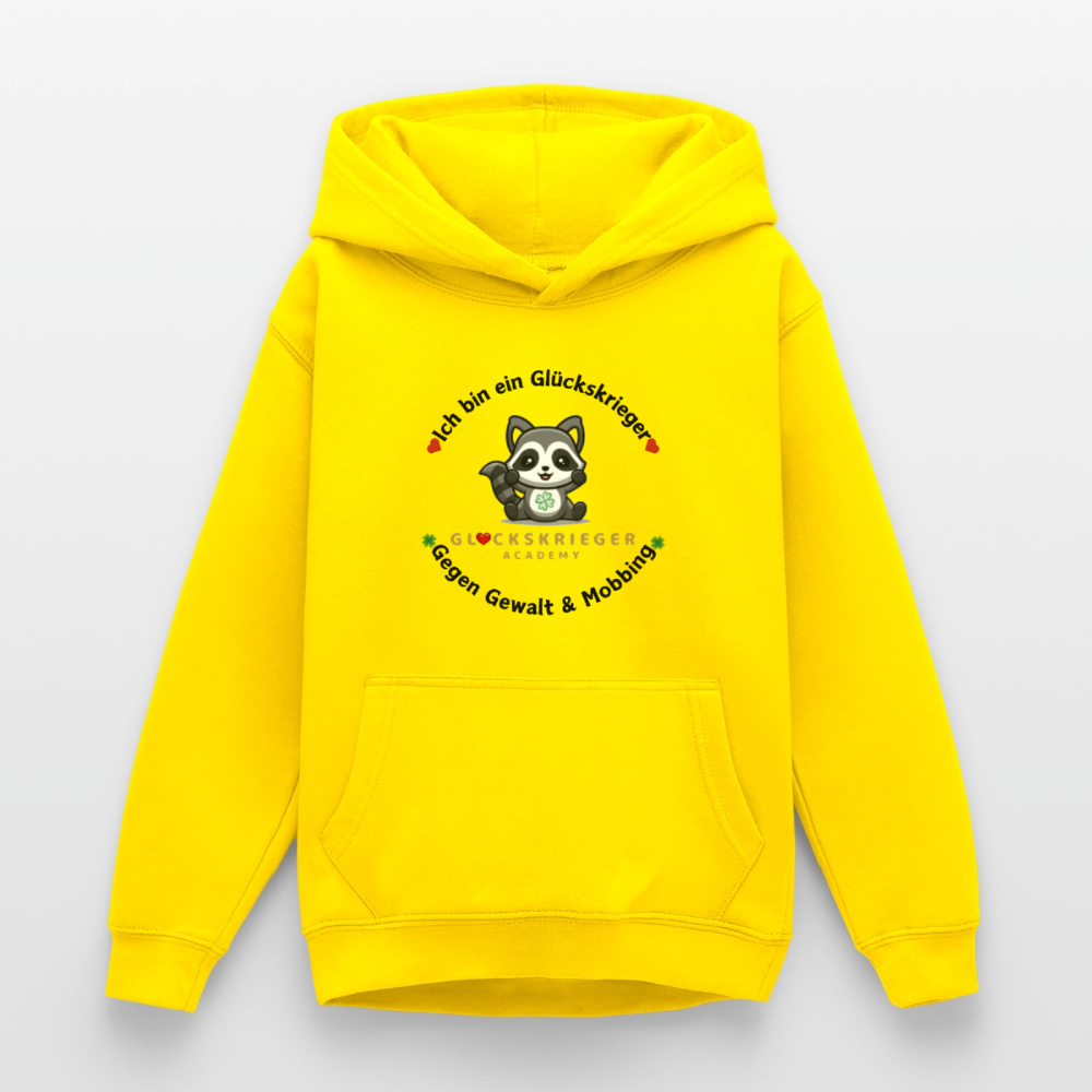 Glückskrieger Hoodie für Teens– Wärme & Stärke für jeden Tag - yellow
