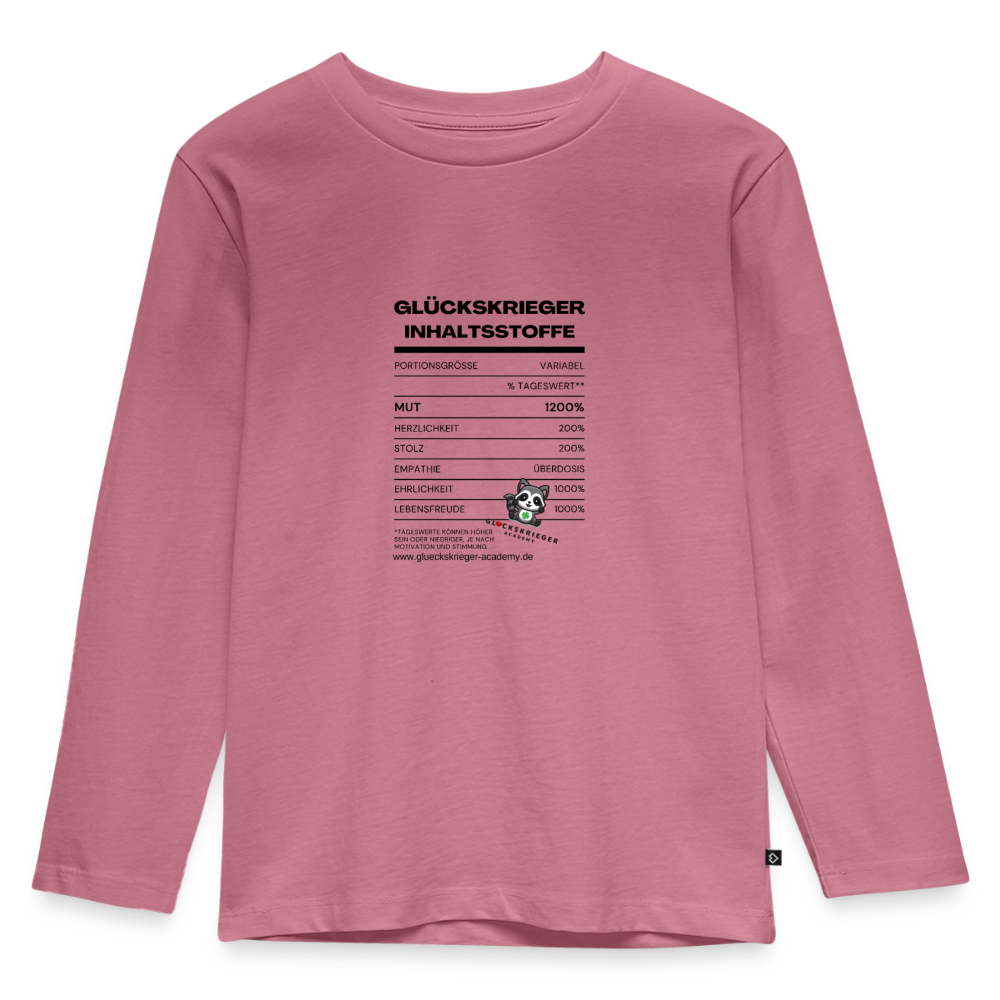 Langarmshirt für kleine Glückskrieger - mauve