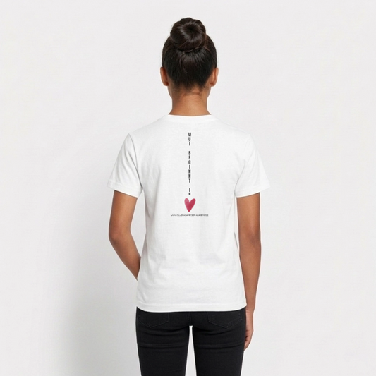 T-Shirt für Teens- Mut - white