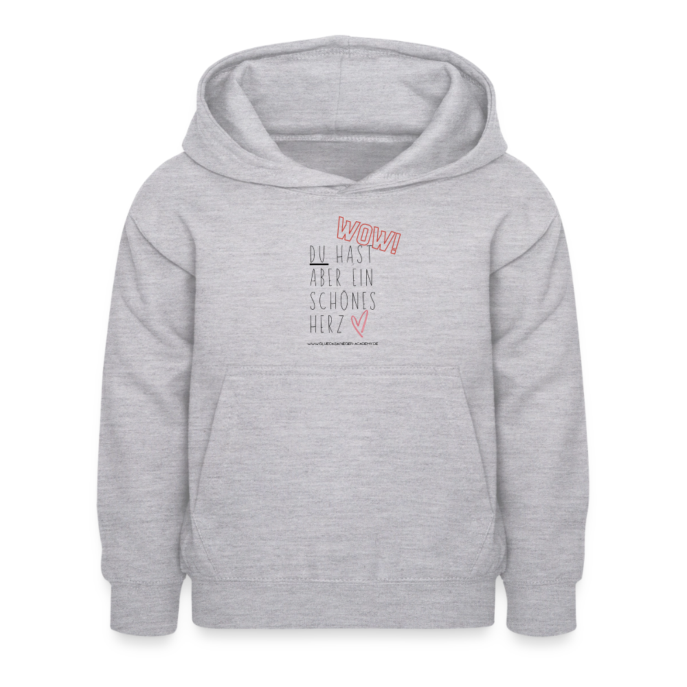 Glückskrieger Hoodie – Herz - light heather grey