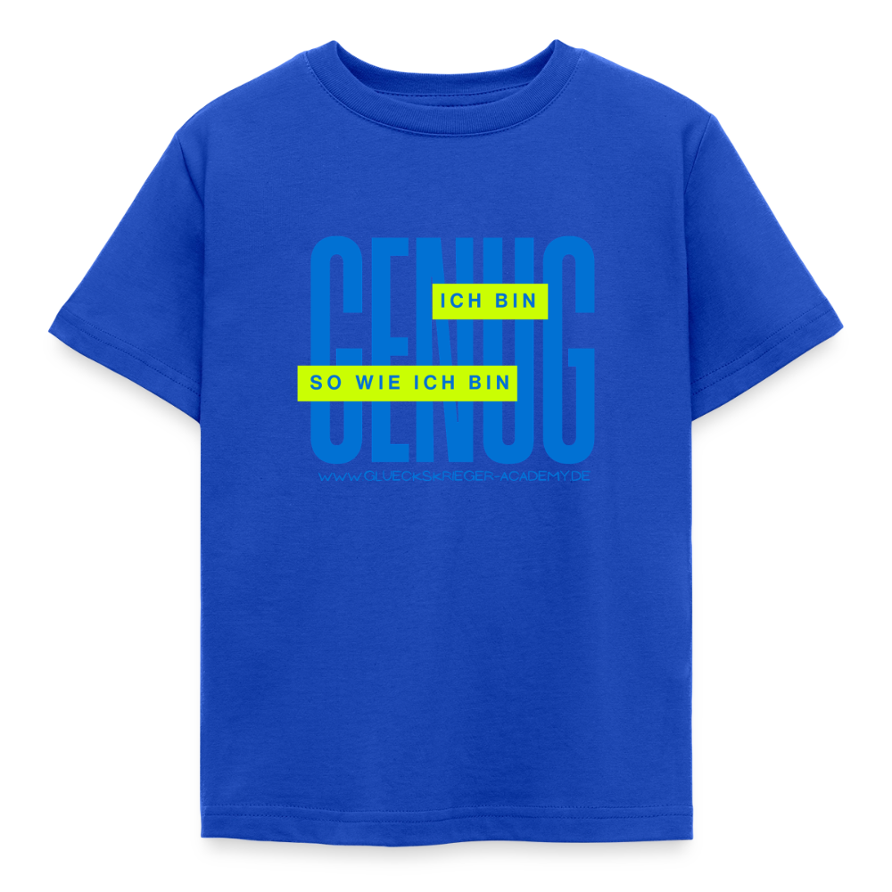 Kinder Shirt - Definition Glückskrieger - royal blue
