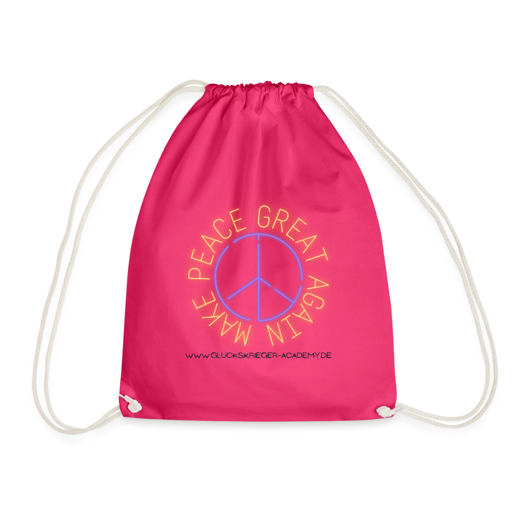 Glückskrieger Turnbeutel – Stärke für unterwegs - fuchsia