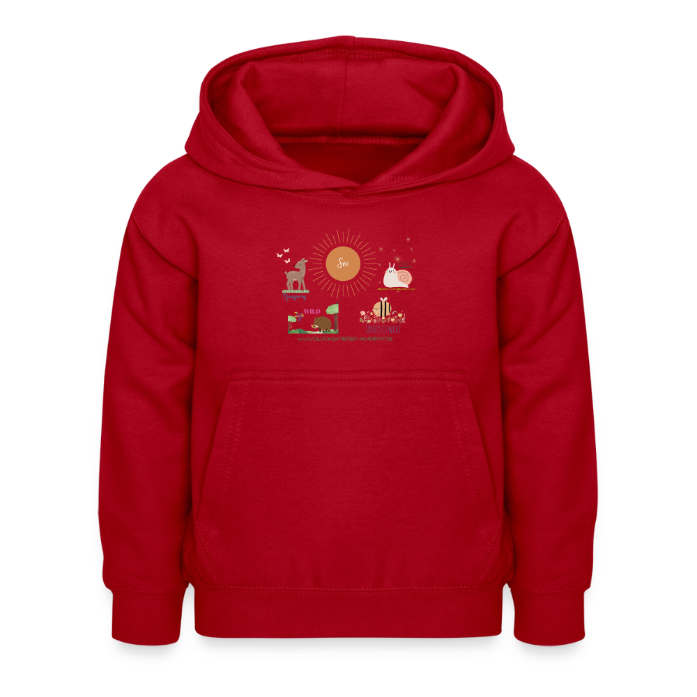 Glückskrieger Hoodie – Stark & Mutig - red