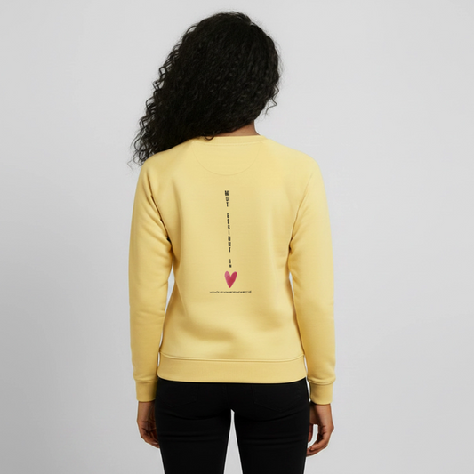 Glückskrieger Teens Pullover – Mut - viva yellow 