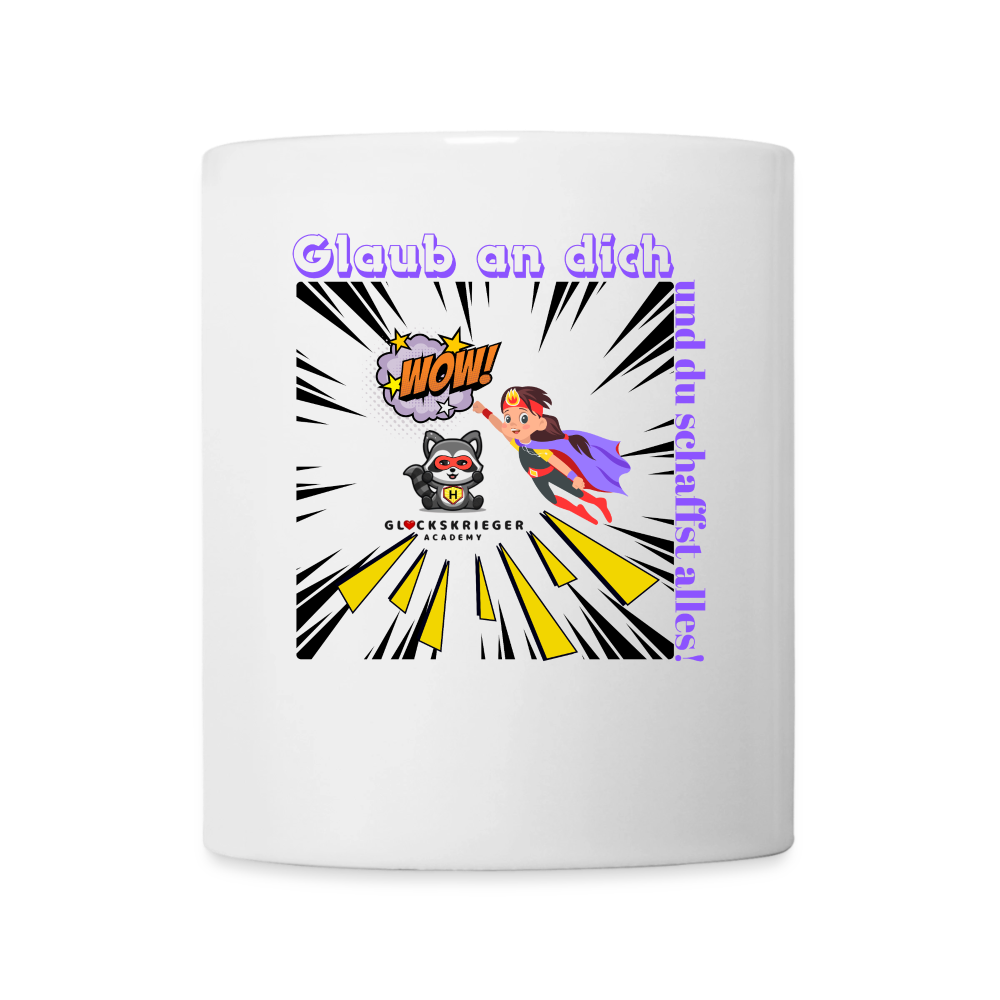 Glückskrieger Tasse – Dein täglicher Begleiter - white