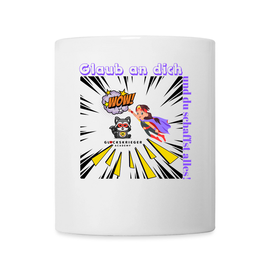 Glückskrieger Tasse – Dein täglicher Begleiter - white