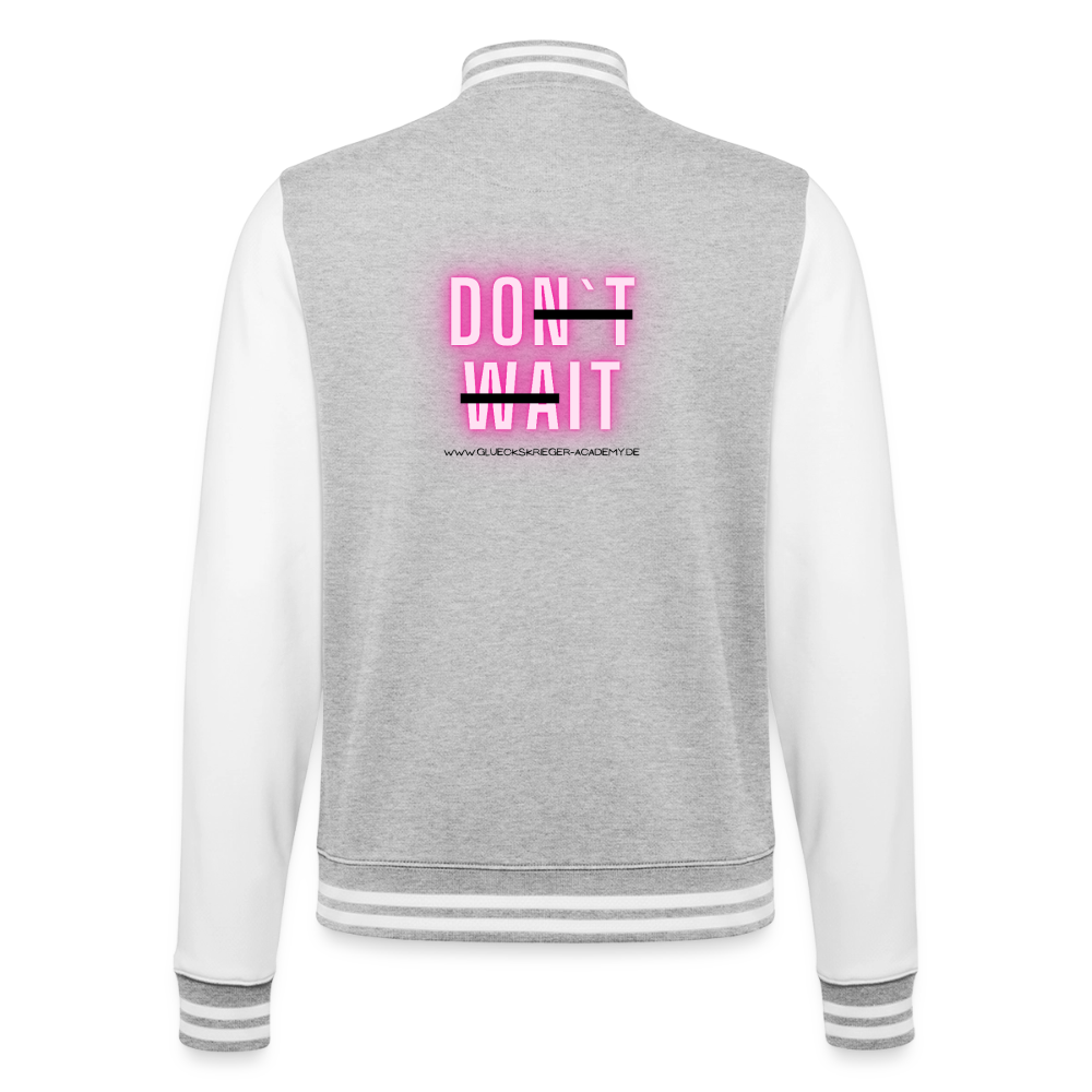 College Jacke –Do it - heather grey/white
