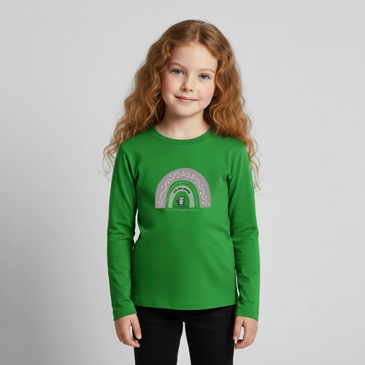 Langarmshirt für kleine Glückskrieger - green