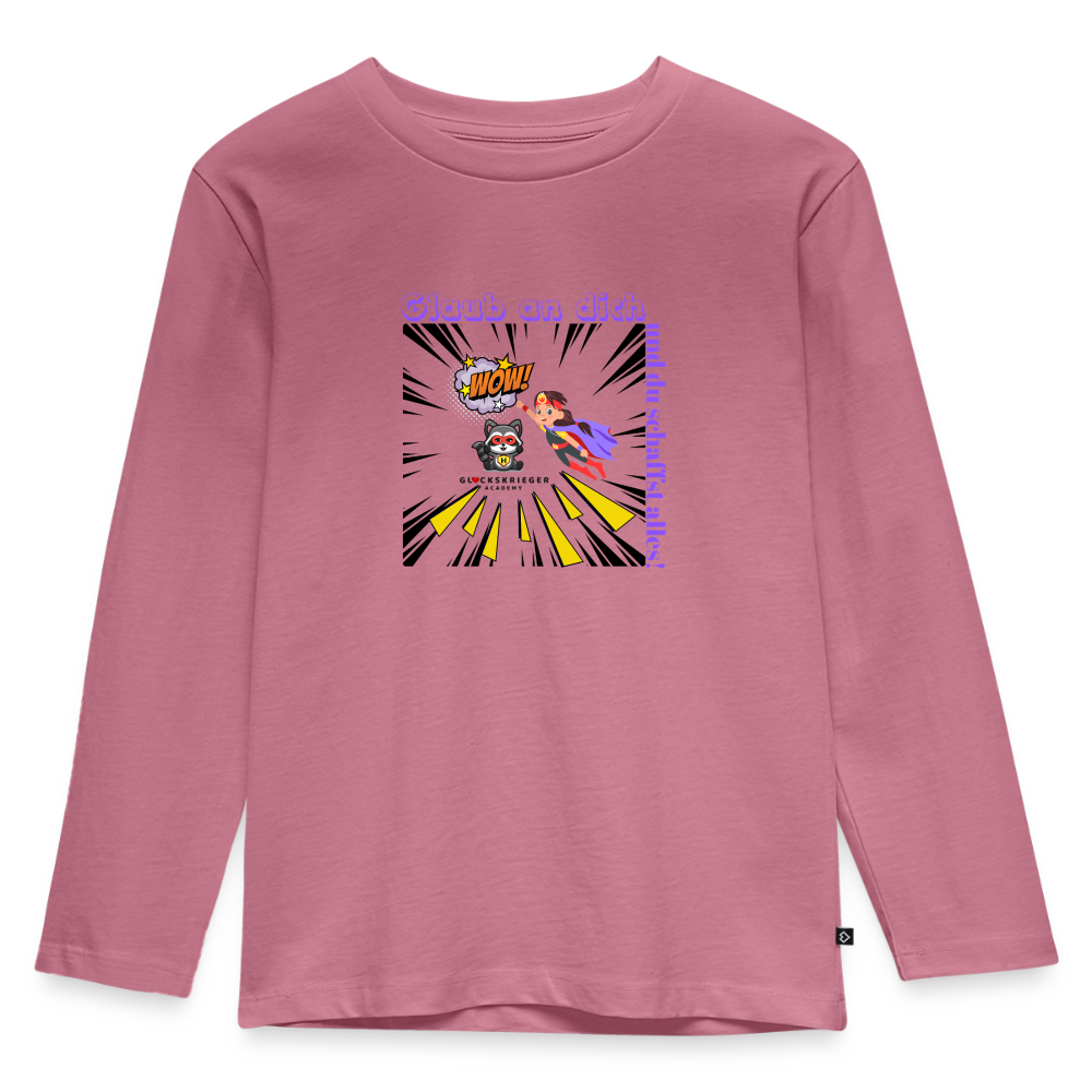 Langarmshirt für kleine Glückskrieger - mauve