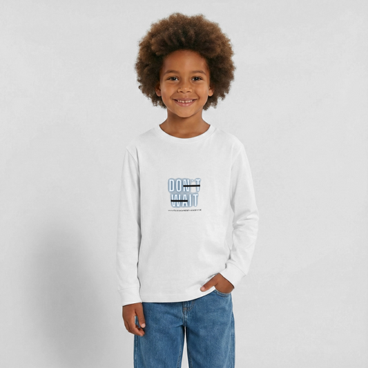Langarmshirt für coole Teens-Do it - white