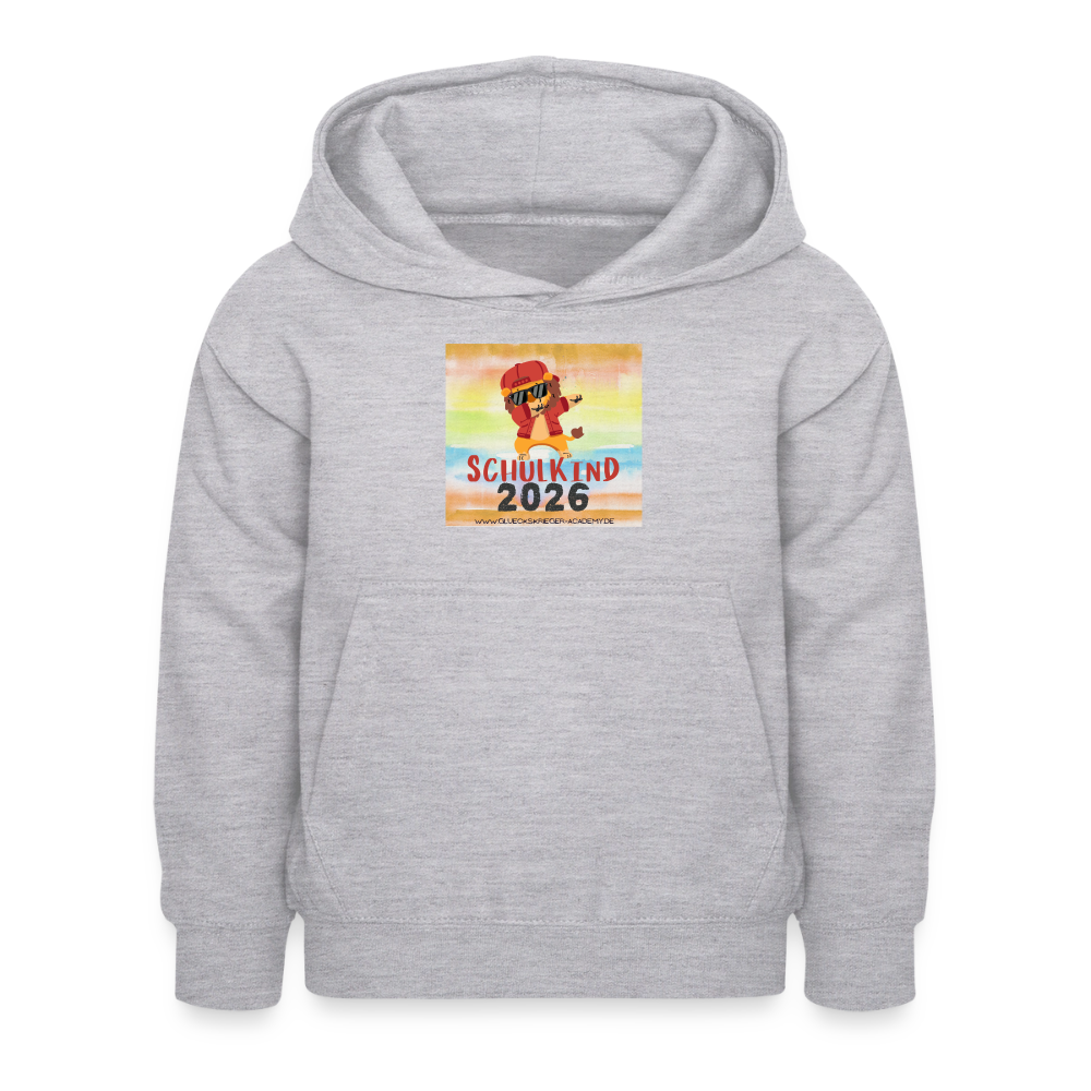 Glückskrieger Hoodie – Schulkind 2026 - light heather grey