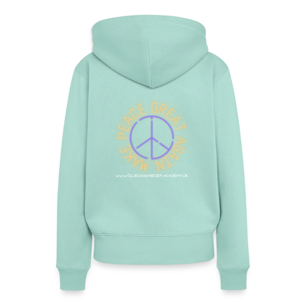 Damen Hoodies – Peace - mint 