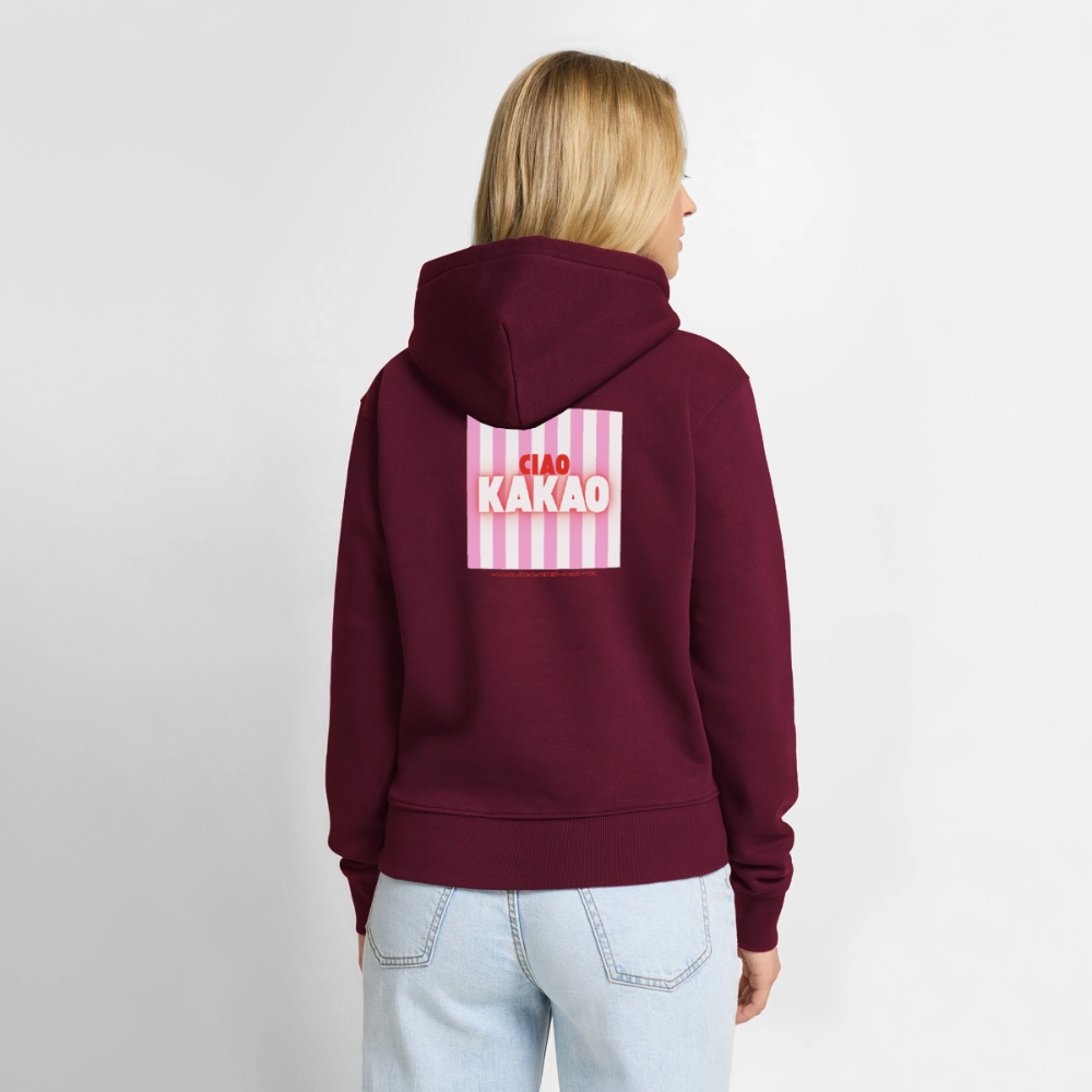 Damen Hoodies – Ciao - burgundy