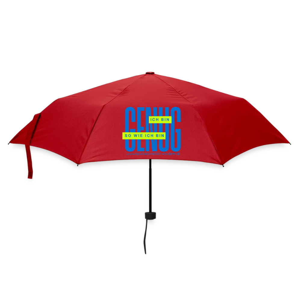 Glückskrieger Regenschirm – Stark durch jedes Wetter - red