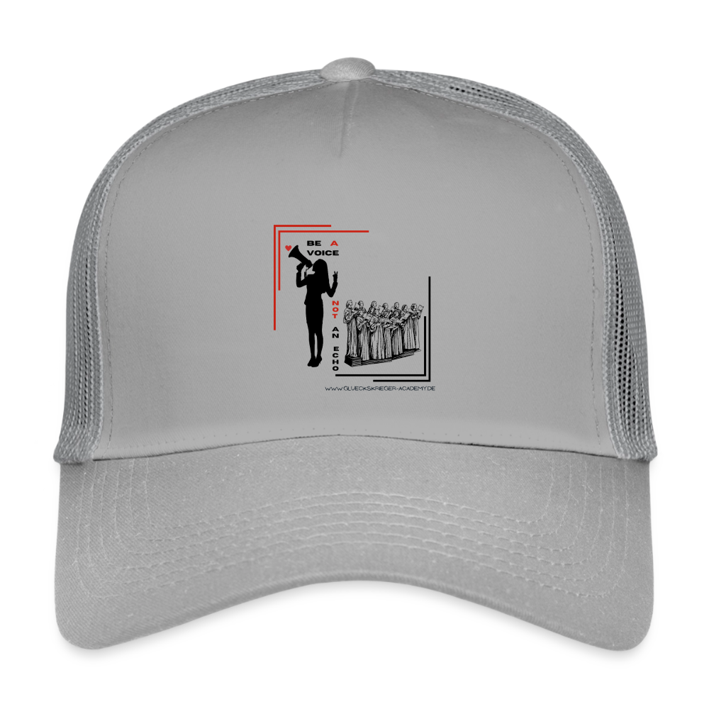 Kids’ Trucker Cap-Be a voice - light grey