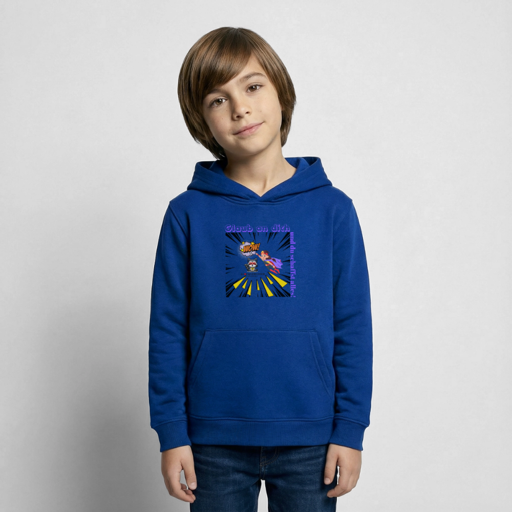 Glückskrieger Hoodie – Stark & Mutig - bright royal