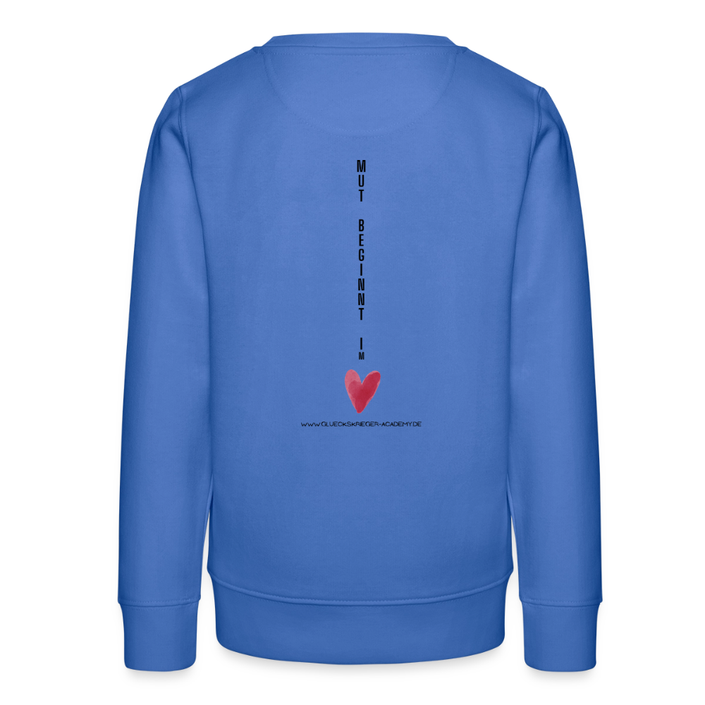 Glückskrieger Teens Pullover – Mut - carolina blue