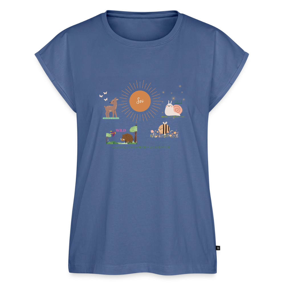 Damen Shirt - stone blue