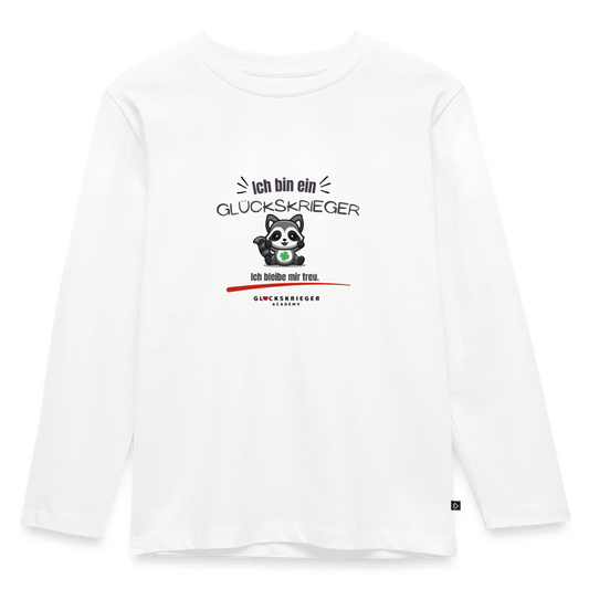 Langarmshirt für kleine Glückskrieger - white