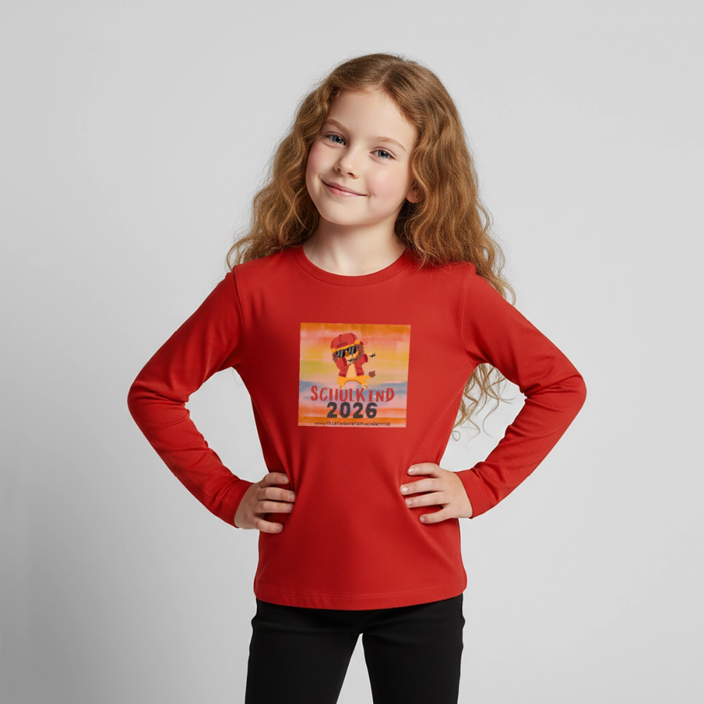 Langarmshirt für kleine Glückskrieger - red