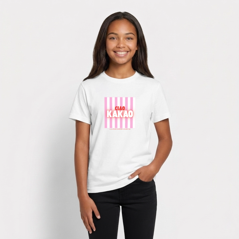 T-Shirt für Teens- Ciao Kakao - white