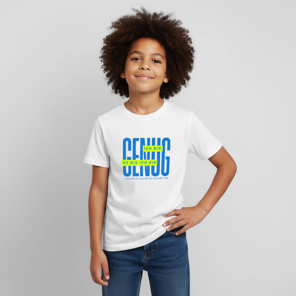 Kinder Shirt - Definition Glückskrieger - white